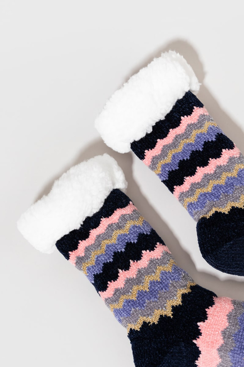 Bed Socks,Winter Slippers Socks Pink Chenille Twist Knit Hairball Women'S  Non-Skid Slipper Socks Soft Comfy Fleece Lined Warm Thick House Socks With  Grips Bed Socks Plush Inner Socks Xmas Gift : Amazon.co.uk: